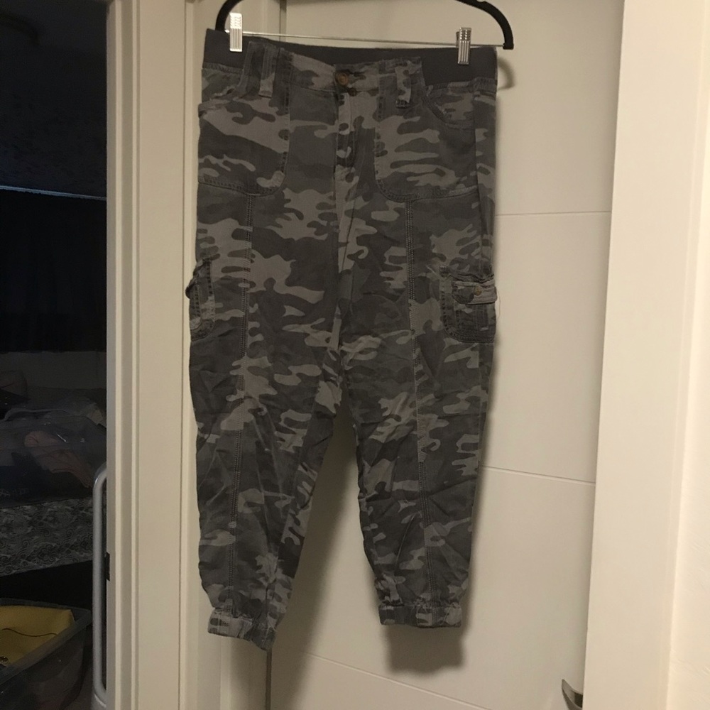 Camouflage pants.